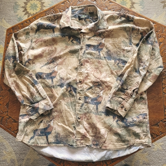 Red Head Men's Camouflage Button Up Shirt XL Gorpcore - Picture 1 of 6